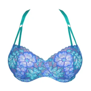 Prima Donna Twist Morro Bay voorgevormde balconnet bh in aqua blauw