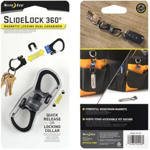 Nite Ize SlideLock 360 ° Magnetisch Locking karabijnhaak Blauw MSBL-03-R7