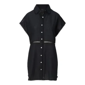 Lingadore Cotton strandjurk in zwart