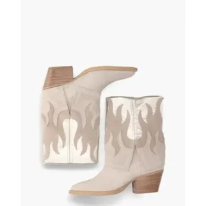 Dwrs Barbados Beige/Multi Dames Enkelboots