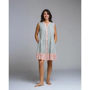 Egatex zomerkleed: Kaki / koraal ( EGA.517 )