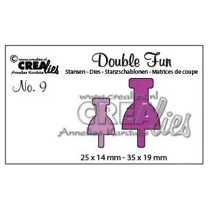 Crealies double fun Pins