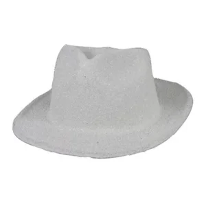 kojak hoed glitter wit