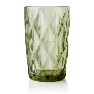 Affekdesign Longdrinkglas Getint Groen 300ml Elise Set van 6