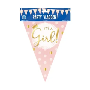 Vlaggenlijn - It's a girl - Folie - 10m