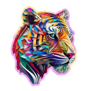 Puzzel - Kleurrijke tijger - Hout - 150st.