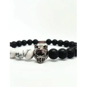 Wolf Bracelet (White Marble)