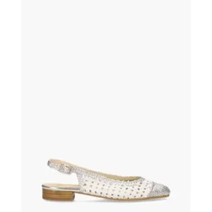 Maya Tropic Goud/Wit Slingbackpumps