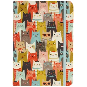 Notitieboek - Compact journal - Cats - 13x18cm
