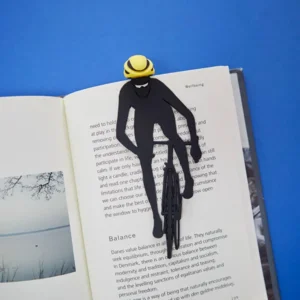 Balvi Bladwijzer Boekenlegger Fietser Zwart Geel