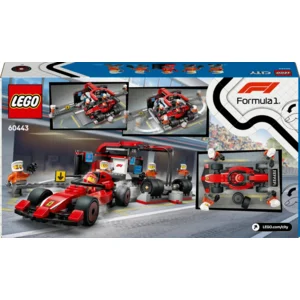 LEGO® F1® pitstop en pitcrew met Ferrari auto