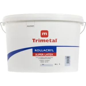 TRIMETAL ROLLACRYL SUPERLATEX | BINNEN & BUITEN | 001 WIT | 10L