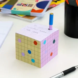 Kikkerland Notitieblokje Post-its met Pen