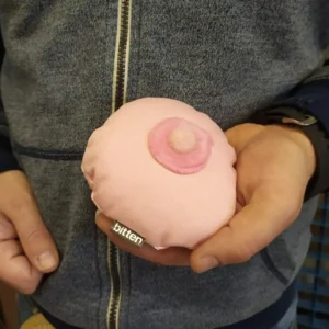Bitten Design Handwarmer Boob Borst Roze Kersenpitkussen