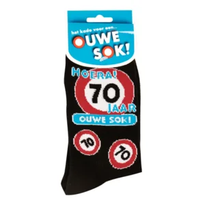 Sokken - 70 Jaar - Verkeersbord