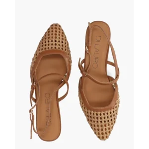 Di Lauro Dante Bruin/Beige Dames Slingbacks