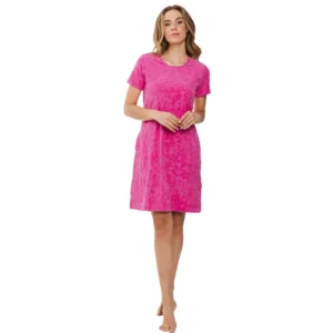 Pastunette Rebelle dames nachthemd: Zomer badstof, Pink ( PAS.100 )