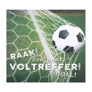 Kaart - Pop-up, licht & muziek - Raak! Doelpunt! Voltreffer! Goal! - 036A