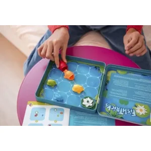 IQ spel - Magnetisch reisspel - Fish tricks - In blik - 6+