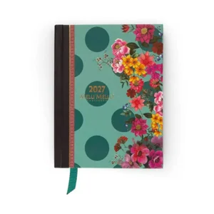 Agenda - Bloemen stippen - Groen - Melli Mello - 2027 - 04-AGE.MM.2705-2