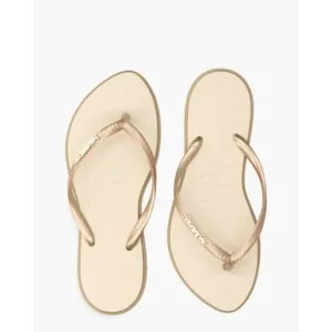 Havaianas Slim Point Brons/Off-White Damesslippers