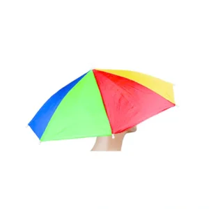 Kleurrijke Hoofdparaplu  | Hoofdparasol | Paraplu hoed