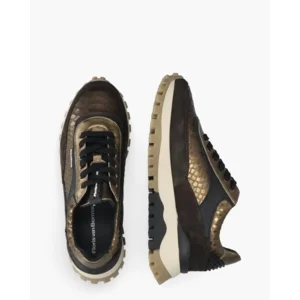 Floris Van Bommel Grommi 01.17 Bruin Damessneakers
