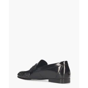 Posa Penny Wrinkle Zwart Damesloafers