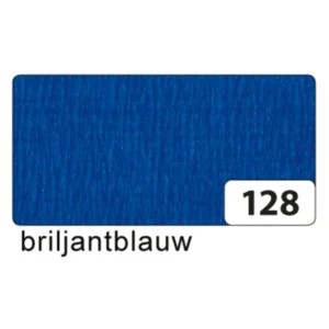 Crêpepapier - Briljant blauw - 250x50cm