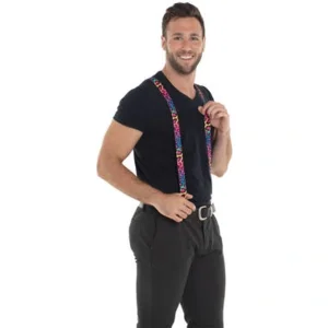 Bretels - Panterprint - Regenboog