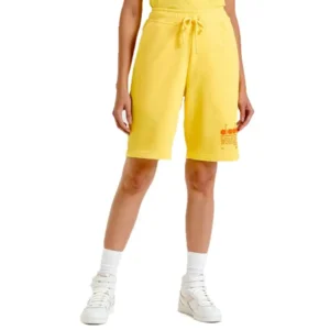 Diadora Sport Bermuda Manifesto Geel Sport Shorts
