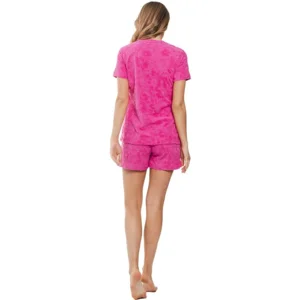 Pastunette Rebelle Dames Pyjama: Roze, Terry badstof ( zomerse badstof ) ( PAS.89 )