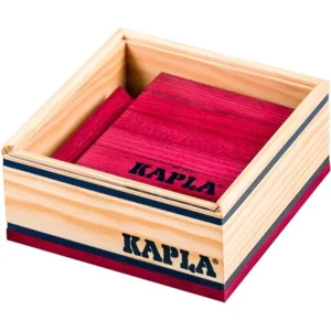 Kapla,40 plankjes gekleurd pruim rood