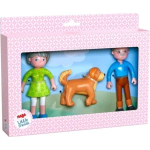 Poppenhuispoppetjes - Opa, oma & hond - Little friends