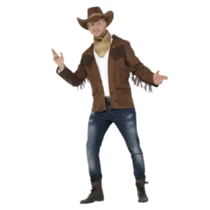 Sheriff - Kostuum - Cowboy - Bruin - Jas, hoed & halsdoek - XL