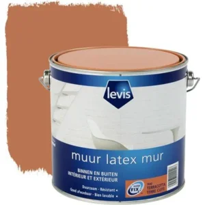 Levis Muur Latex mat terracotta 2,5 L
