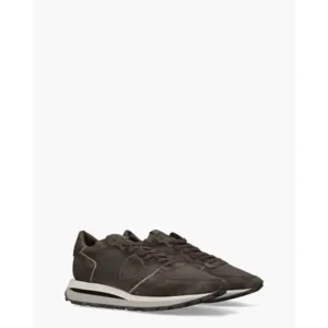 Philippe Model Tropez Haute Low Bruin Herensneakers