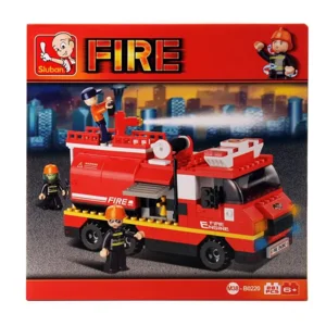 Brandweerwagen met waterkanon - compatibel met Lego