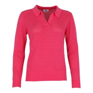She Goes LaLa Polo Pull: Fucia, Ajour  ( SHE.17 )