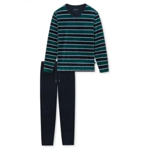 Schiesser – Warming Nightwear - Pyjama – 178038 – Blue/Green
