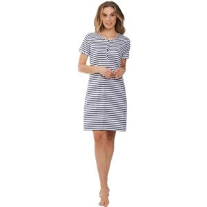 Pastunette –  Dancing Queen  - Nachtkleed – 111251-622-2 – Blue Stripe