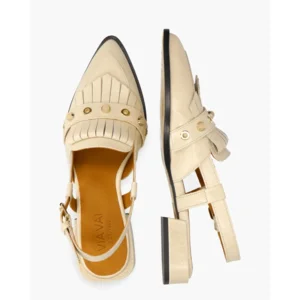 Via Vai Jazz Tammi Off-White Dames Slingbackloafers