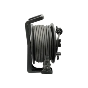 Haspel 310 - 40 meter - 3G1.5 - Neopreen - IP44 - Penaarde - Zwarte polyamide stekkers