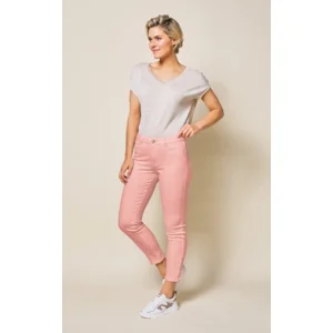 Para Mi Broek: Amber, Color Denim, Matte Pink, L28 ( PARA.221 )