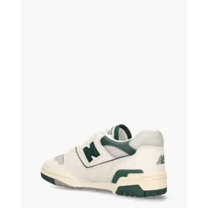 New Balance BB550 Wit/Groen Herensneakers