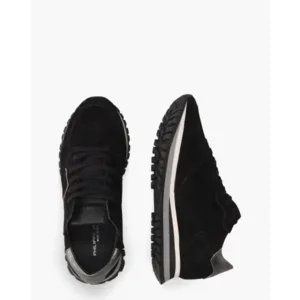 Philippe Model Tropez X Mondial Zwart/Zilver Damessneakers