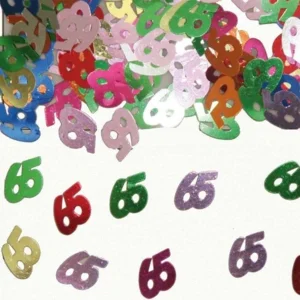 Tafeldecoratie - Confetti - 65 Jaar - 14 Gram