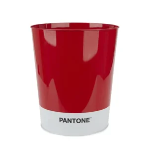 Prullenbak Pantone 10 L Tin Rood / Wit