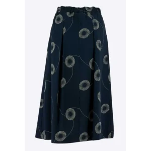 Signe Nature lange rok: Blauw / ecru ( Signe.1359 )