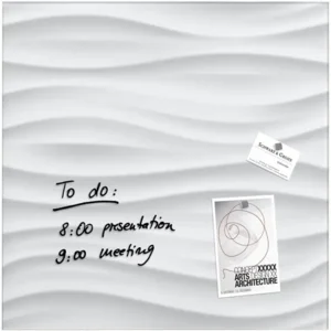 Sigel magnetisch glasbord white wave 48x48 cm